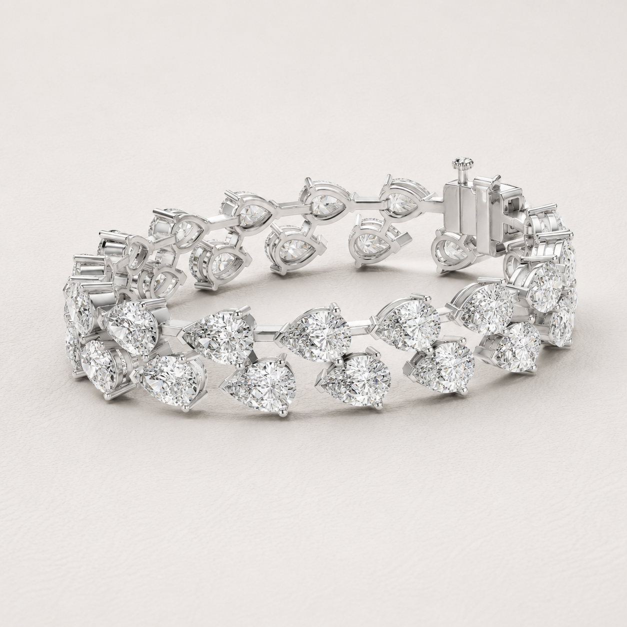The Avelisse 26.52 CT Diamond Bracelet | White Gold, Platinum