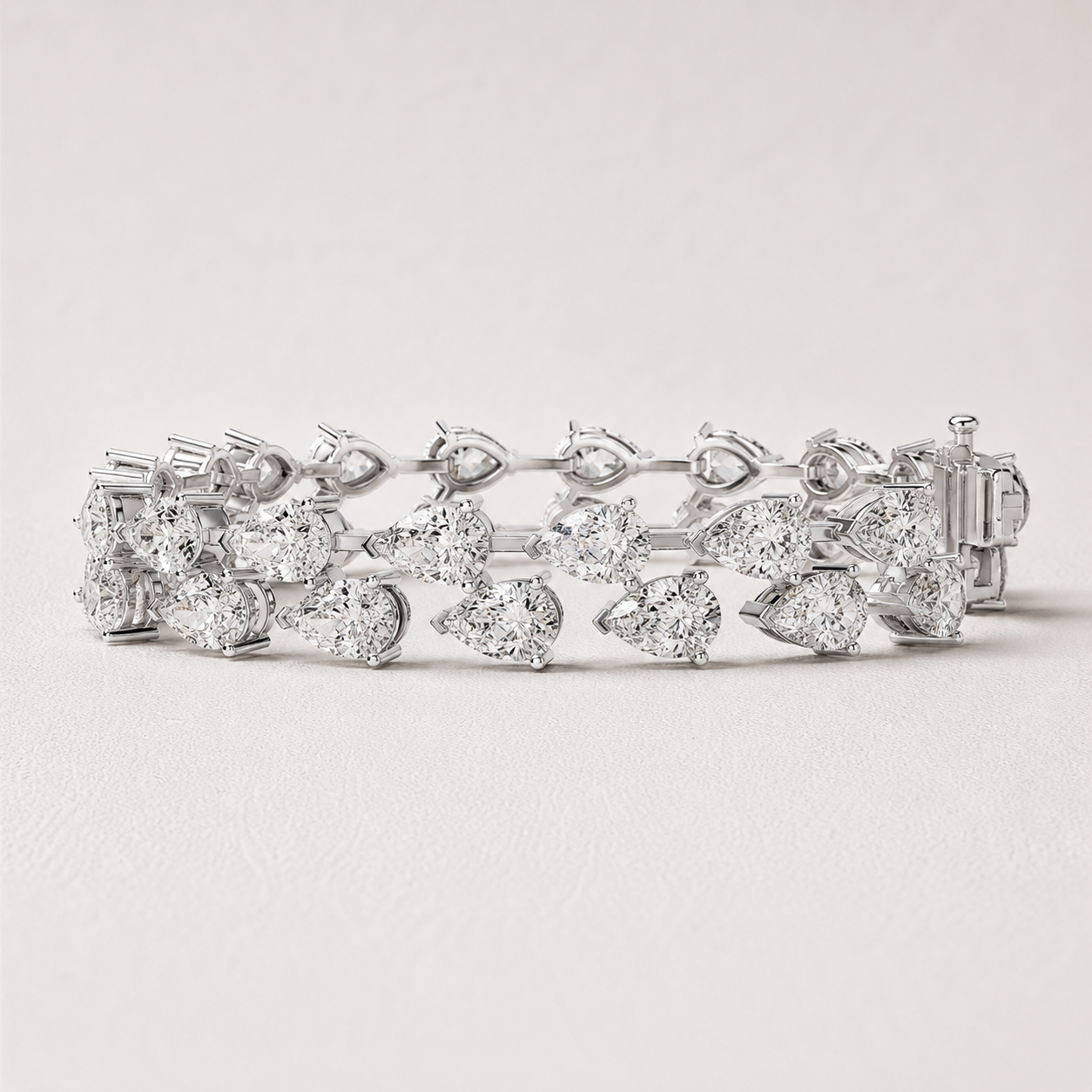 The Avelisse 26.52 CT Diamond Bracelet | White Gold, Platinum