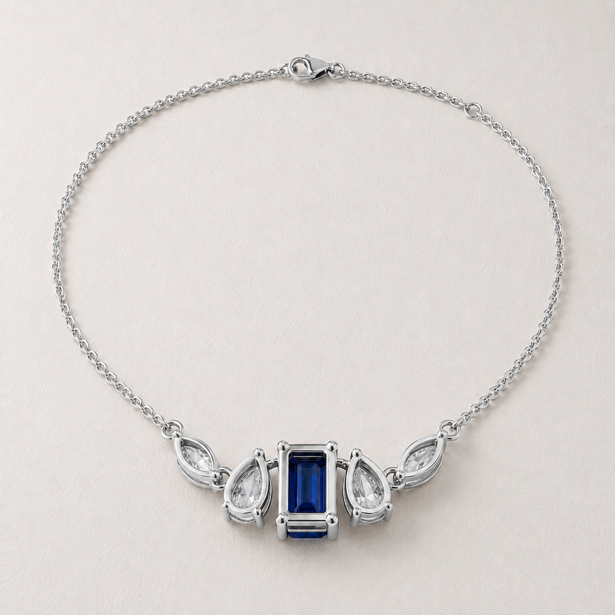 The Azurienne 4.80 CT Diamond Necklace | White Gold, Platinum