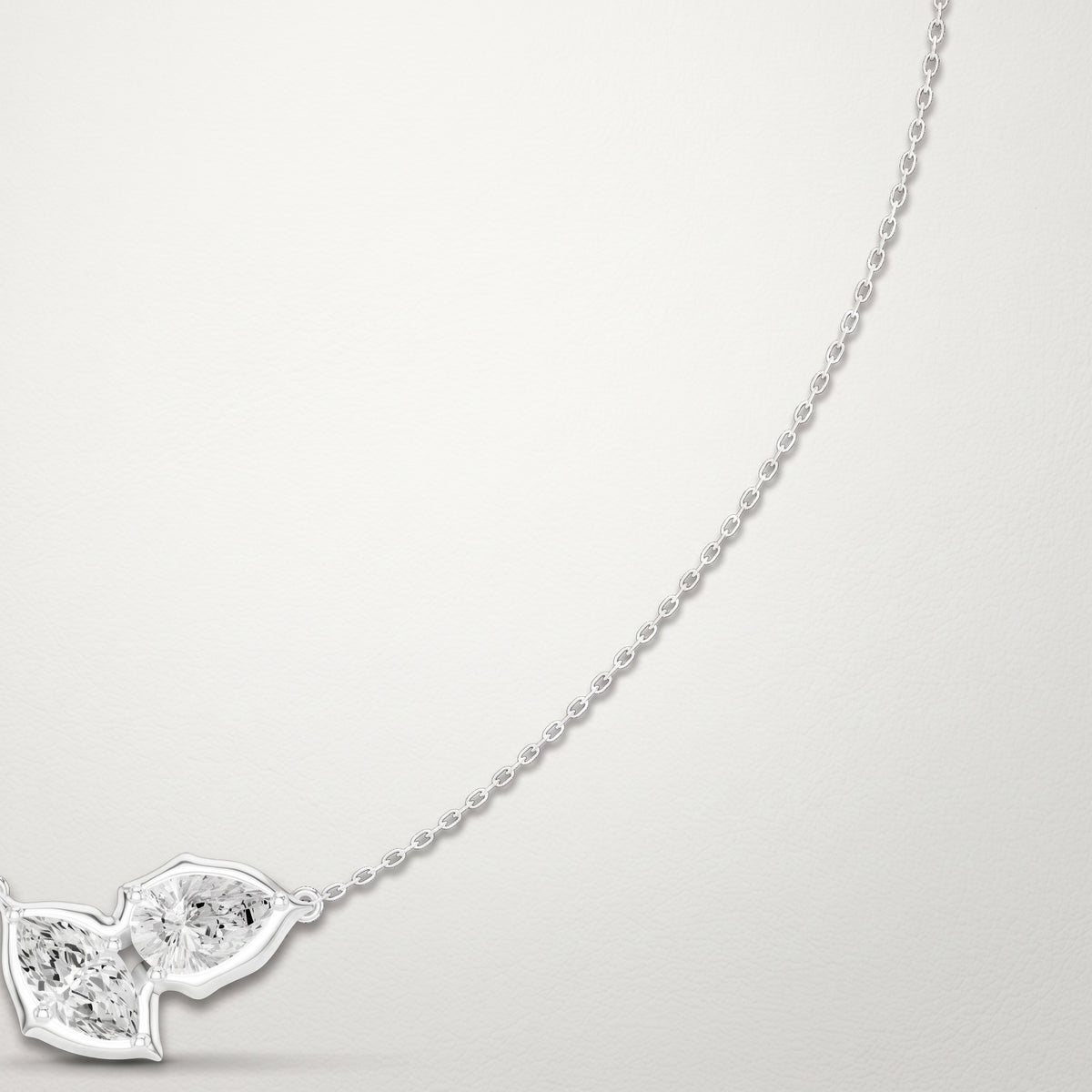 The Sylvara 3.00 CT Two-Stone Diamond Necklace