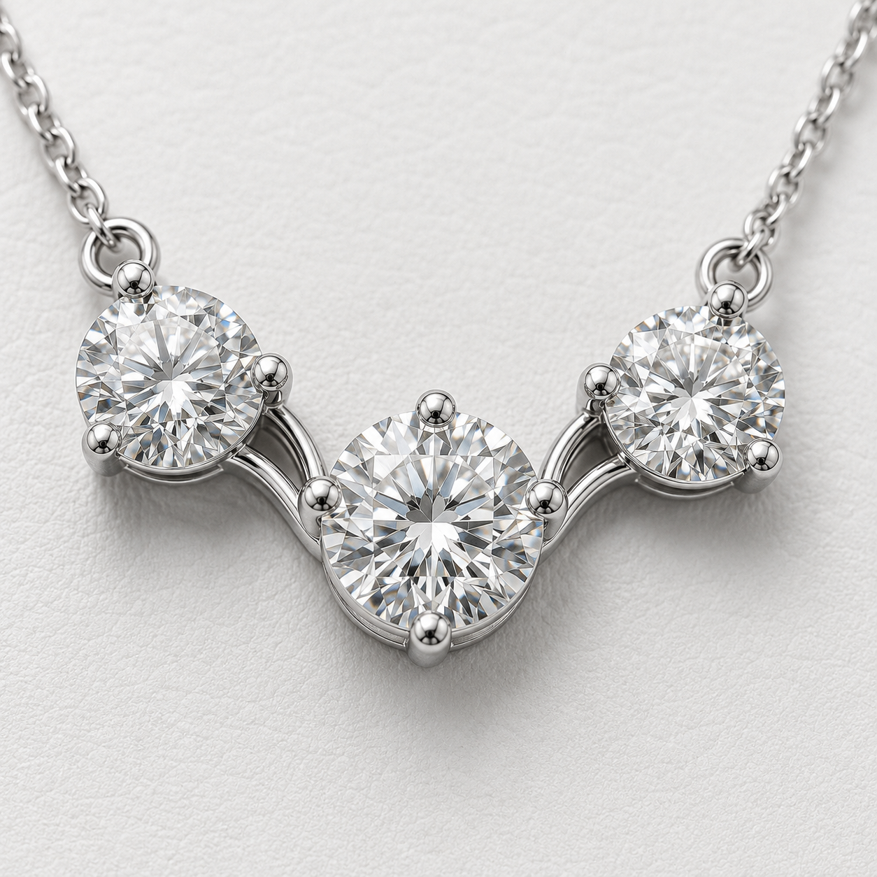 The Élaris 4.50 CT Diamond Necklace | White Gold, Platinum