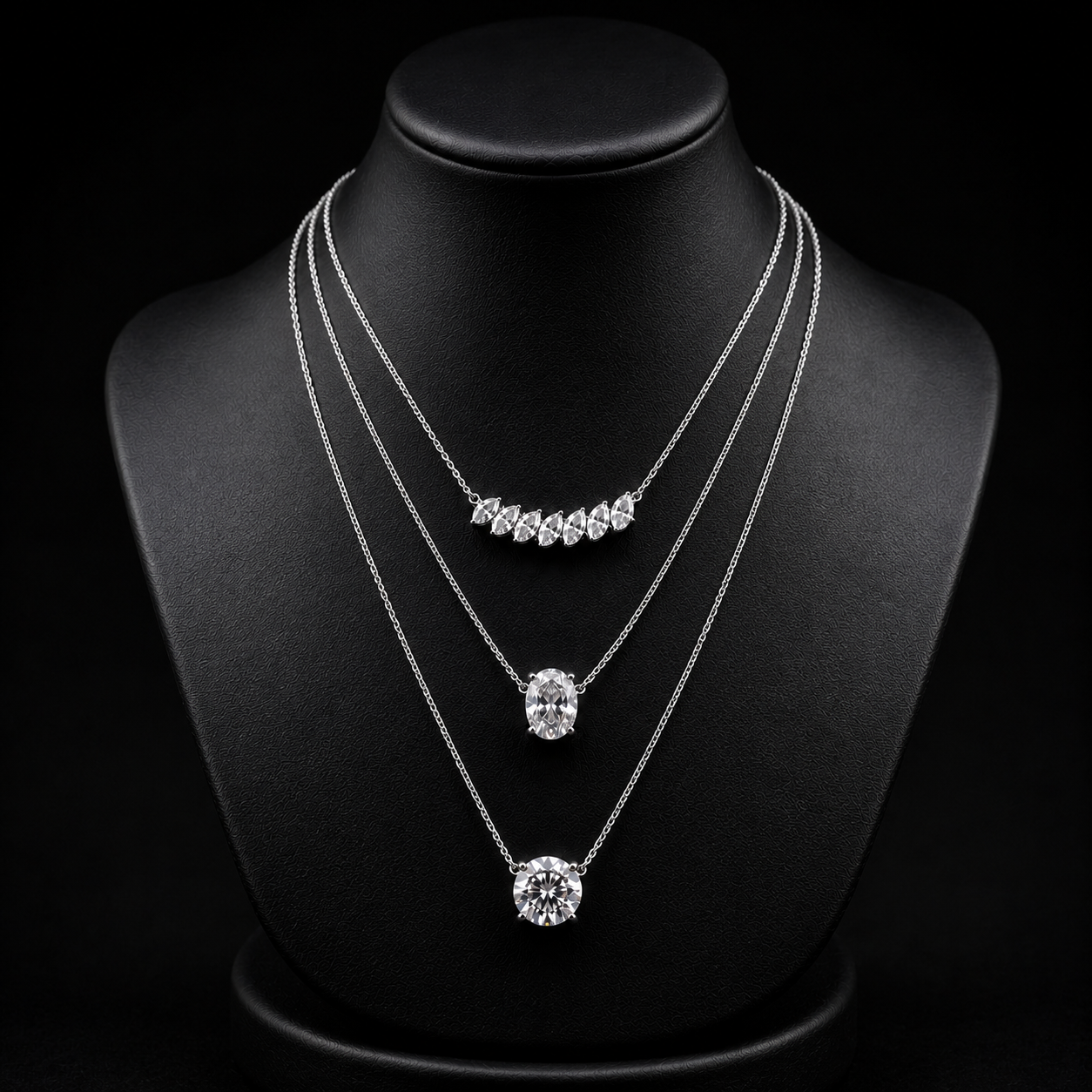 The Orliena 7.00 CT Diamond Necklace | White Gold, Platinum