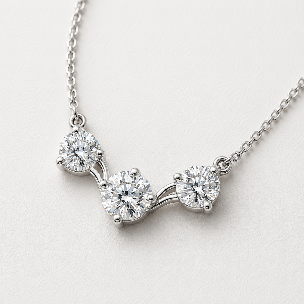 The Élaris 4.50 CT Diamond Necklace | White Gold, Platinum