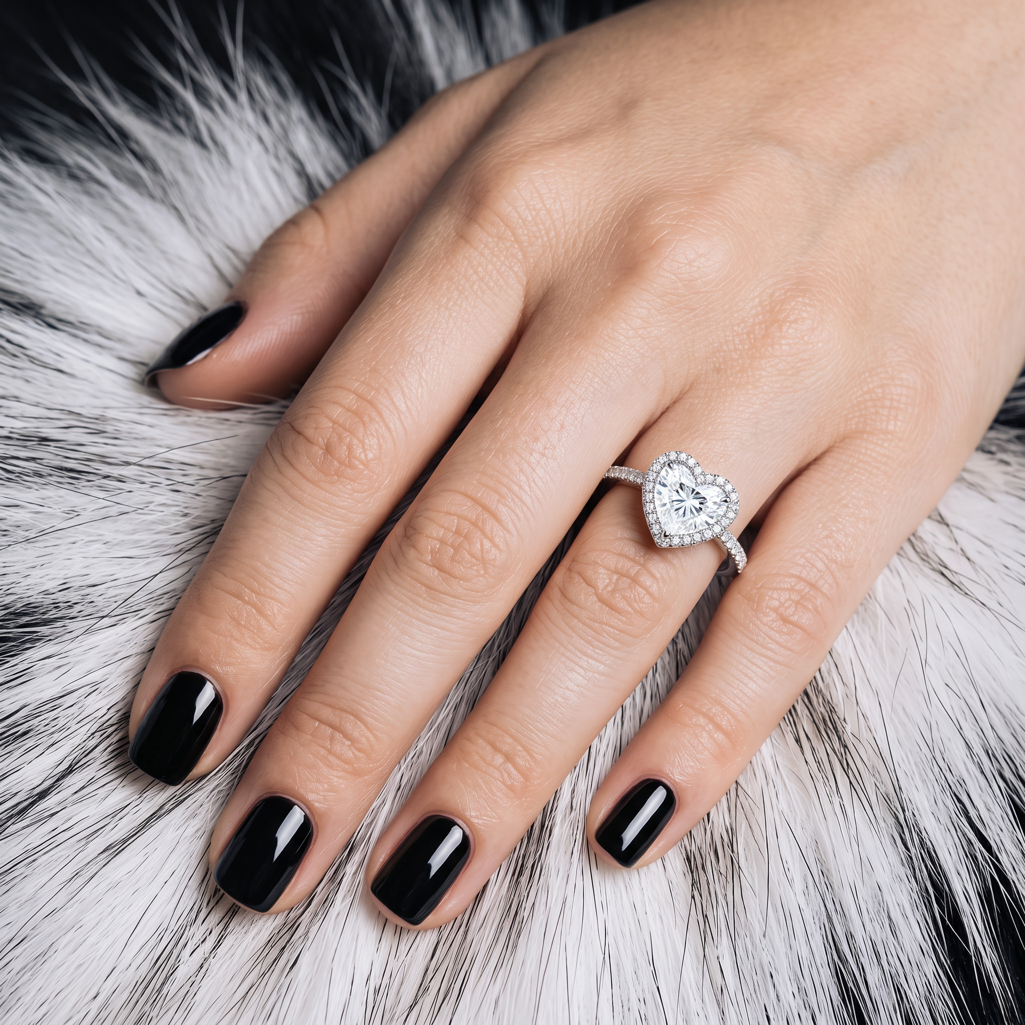 The Amoravelle 2.65 CT Heart Halo Ring