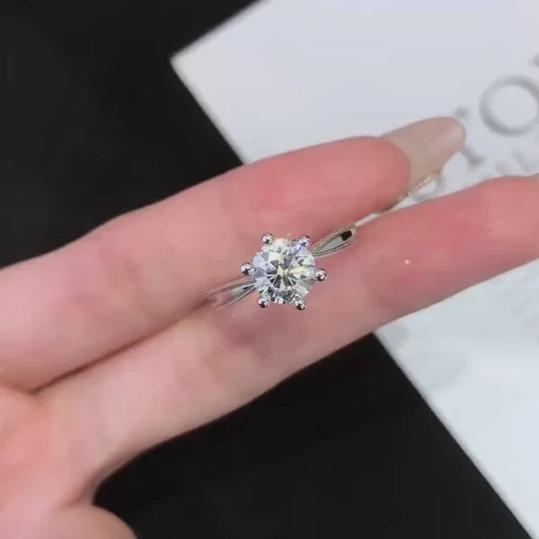 1.20ct Lab Grown Round Diamond Pavé Engagement Ring | Basket Set | IGI Certified | Custom Gold