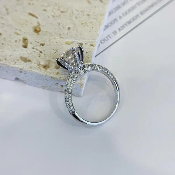 3.00tcw Round Lab Grown Diamond Halo Engagement Ring | IGI Certified | Custom Gold or Platinum