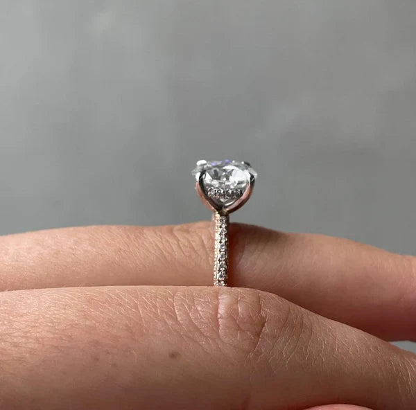 3.60tcw Round Lab Diamond Hidden Halo Engagement Ring | IGI Certified | D-E-F | VVS–VS