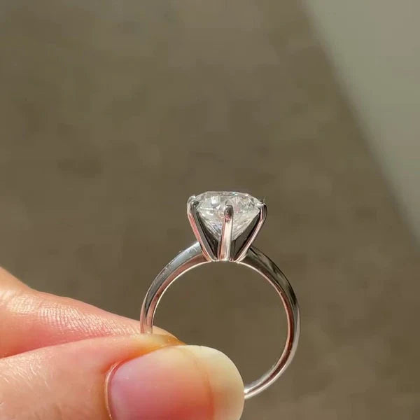 1.50ct Round Lab Grown Diamond 6-Claw Solitaire Ring | IGI Certified | White Gold