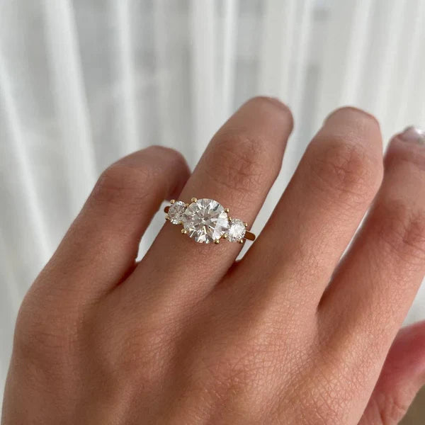 3.00ct Round Lab Grown Diamond Engagement Ring | IGI Certified | Custom White Gold & Platinum