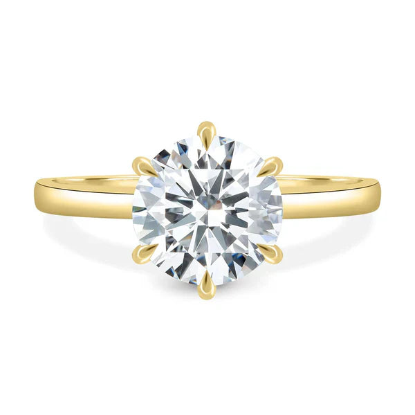 2.50ct Round Lab Grown Diamond Engagement Ring | IGI Certified | Custom Gold & Platinum