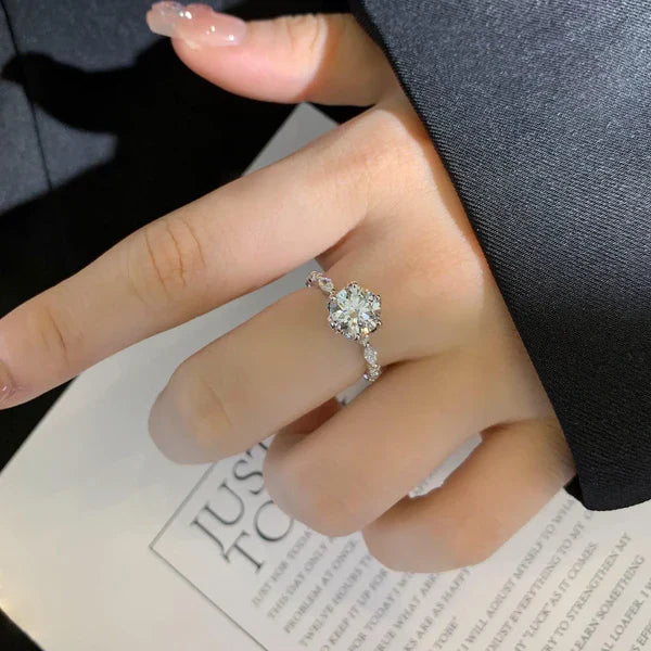 1.80tcw Round Lab-Grown Diamond Ring | Unique 6-Prong Design | IGI Certified