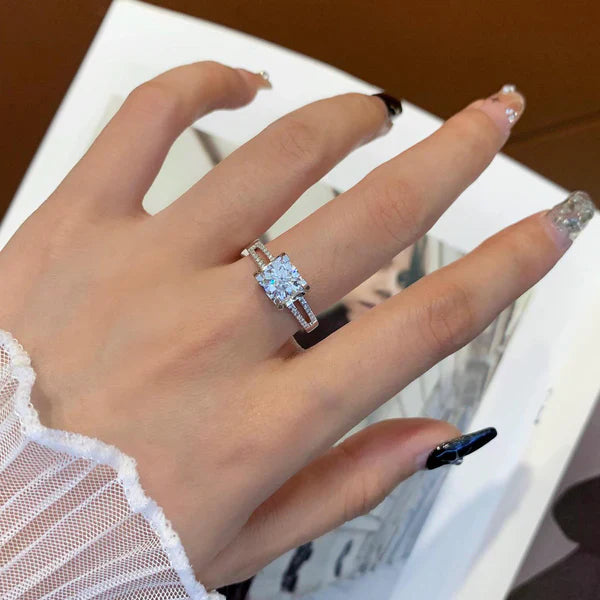 1.20ct Round Lab Grown Diamond Split Band Engagement Ring | IGI Certified | Modern Ethical Ring