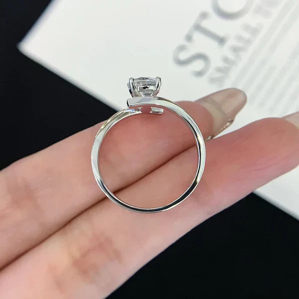 1.70tcw Round Lab Grown Diamond Bypass Solitaire Ring | 1.50ct Center | IGI Certified