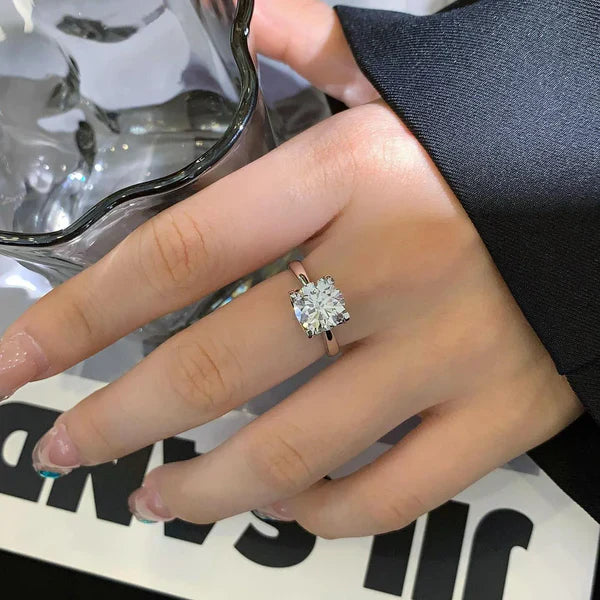 2.60ct Round Lab Grown Diamond Halo Engagement Ring | IGI Certified | Custom Gold & Platinum