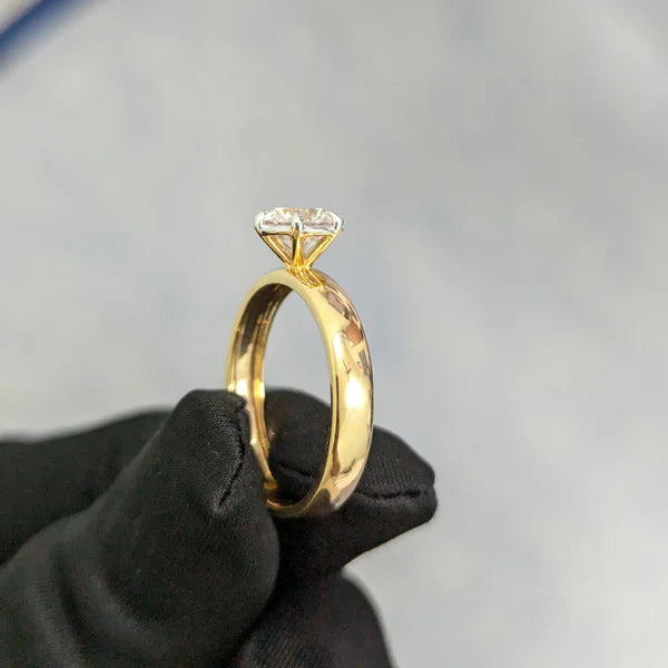 2.00ct Round Lab Grown Diamond Solitaire Ring | 6-Prong | IGI Certified | 14k/18k Gold
