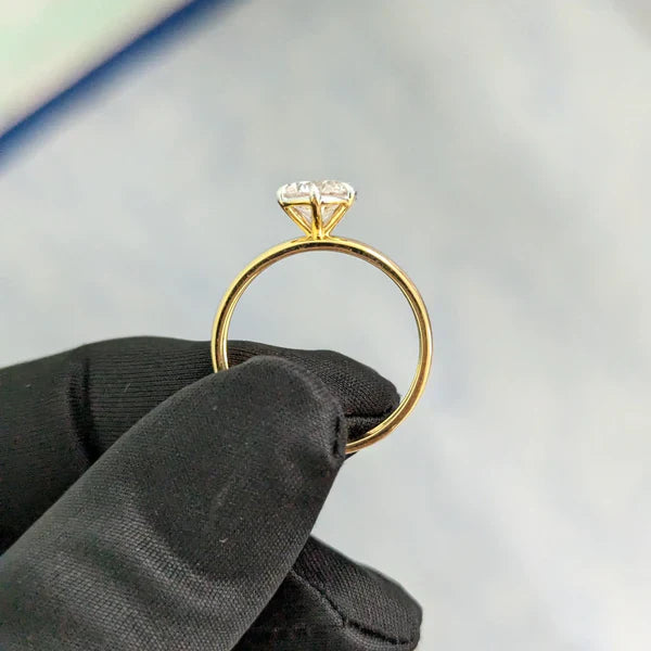 2.00ct Round Lab Grown Diamond Solitaire Ring | 6-Prong | IGI Certified | 14k/18k Gold
