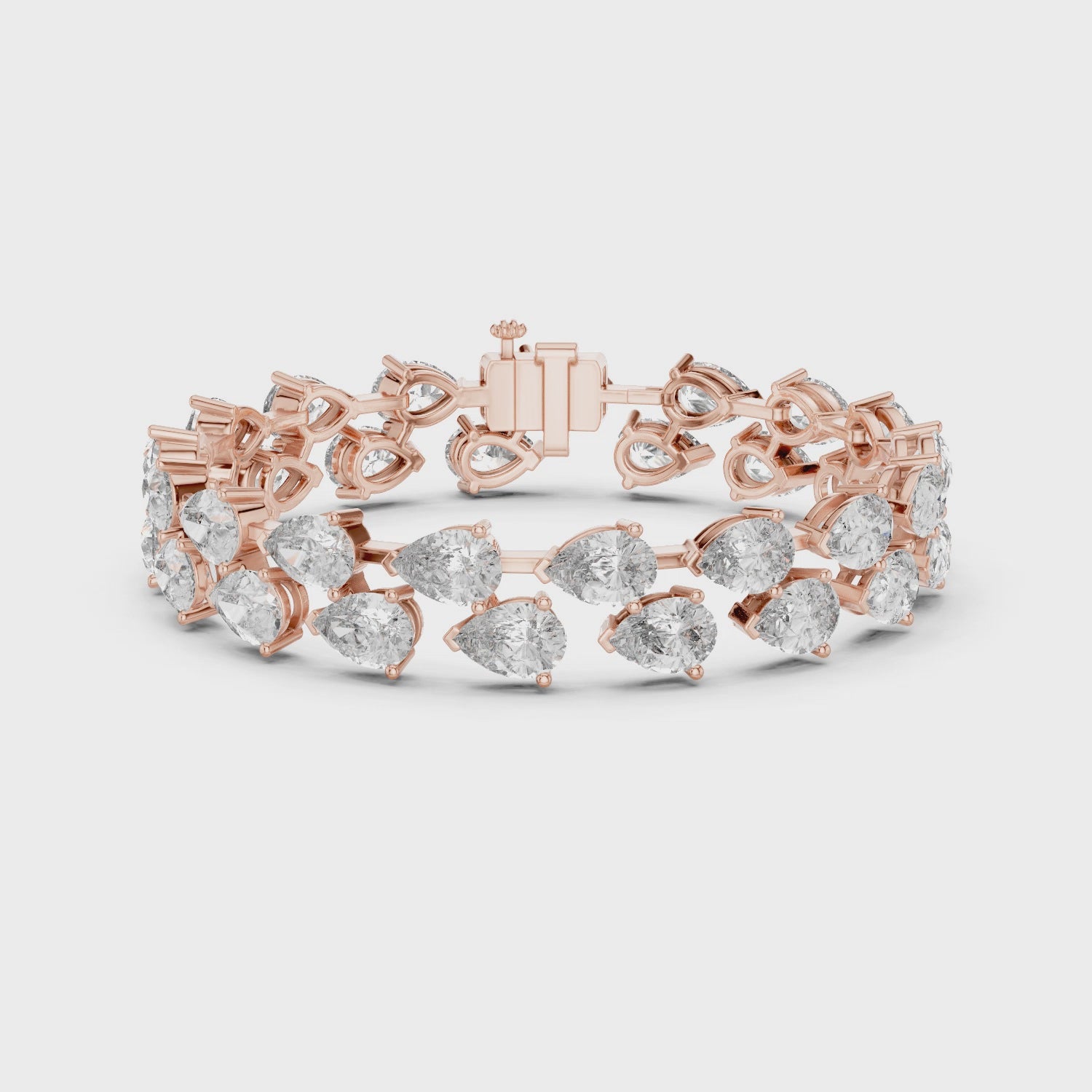 The Avelisse 26.52 CT Diamond Bracelet | Rose Gold