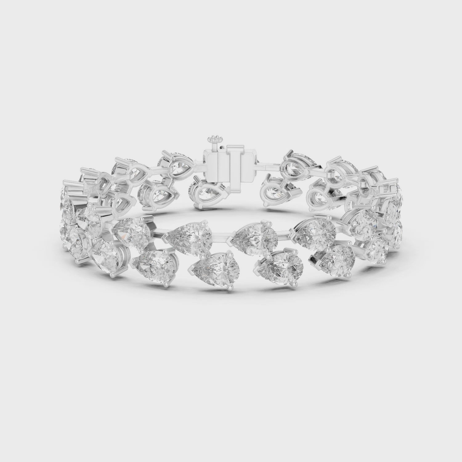 The Avelisse 26.52 CT Diamond Bracelet | White Gold, Platinum