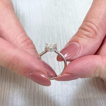 1.70tcw Round Lab Grown Diamond Hidden Halo Solitaire Ring | 1.50ct Center | IGI Certified