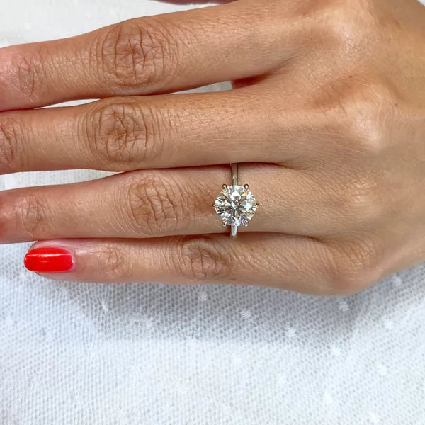 2.60ctw Round Lab Grown Diamond Engagement Ring | IGI Certified | Custom Gold & Platinum
